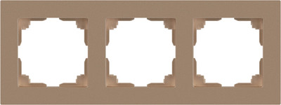 Рамка для выключателей и розеток INTRO Accent 6-503-04 / Б0063785 (шампань)