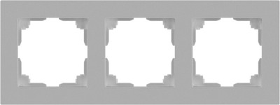 Рамка для выключателей и розеток INTRO Accent 6-503-03 / Б0063782 (алюминий)