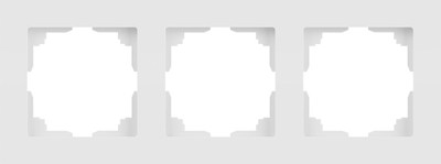 Рамка для выключателей и розеток INTRO Accent 6-503-01М / Б0063744 (белый матовый)