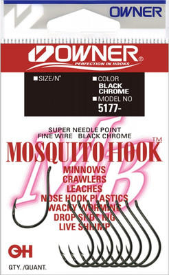 Набор крючков рыболовных Owner Mosquito Hook BC №5/0 / 5177-151 (4шт)