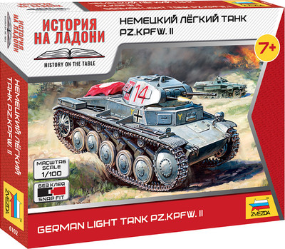 Сборная модель Звезда Немецкий танк Т-II / 6102