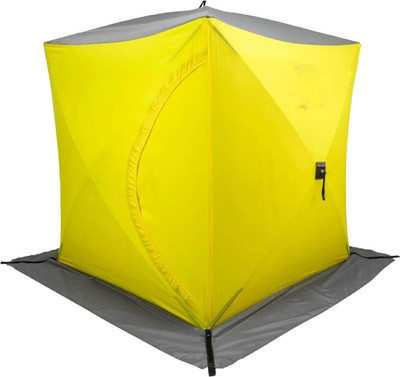Палатка Helios Куб-2 HS-WFSC-180YG (зимняя, желтый/серый)
