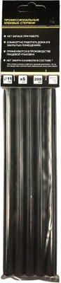 Клеевые стержни РАВУД ПрофКлей 11x200мм / 11200-5Ч (5шт, черный)