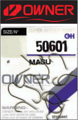 Набор крючков рыболовных Owner Masu brown №8 / 50601-08 (15шт)