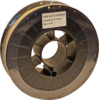 Проволока сварочная Elitech 0.8мм 0606.010100 / 177938 (5кг)