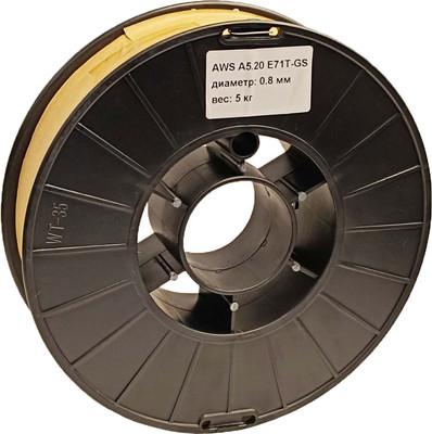 Проволока сварочная Elitech 0.8мм 0606.018900 / 200593 (5кг)