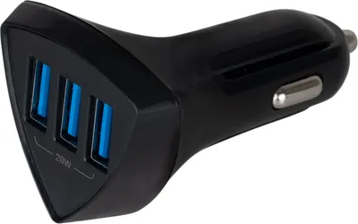 Адаптер питания автомобильный Skyway S04601019 (черный)