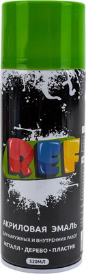 Эмаль REF Акриловая универсальная REF-0101 (520мл, светло-зеленый)