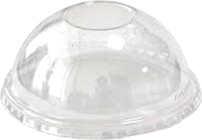 Набор крышек для стаканов Паксервис ПЭТ с отверстием / 386845 (1000шт, прозрачный)