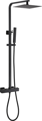 Душевая система со смесителем Abber Daheim AF8260B (черный матовый)