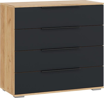 Комод ТриЯ Джоли (дуб крафт золотой/графит матовый)