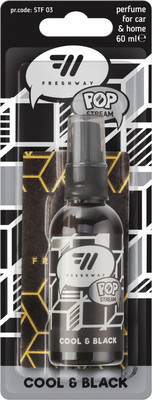 Освежитель автомобильный Fresh Way Pop Stream Cool&Black STF 03 (60мл)