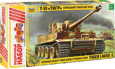 Сборная модель Звезда Немецкий тяжелый танк Т-VI Тигр / 3646П