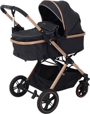 Детская универсальная коляска MOWbaby Jasper 3 в 1 / MB022 (Gold Black)