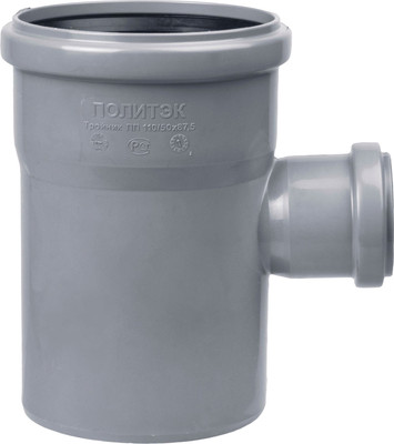 Тройник внутренней канализации Политэк ТПК 110x50/87 ПП