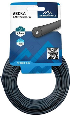 Леска для триммера Vertex Tools YK-888-2.4-15