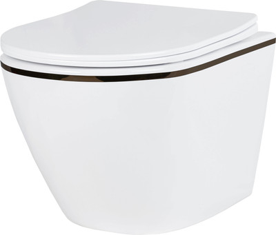 Унитаз подвесной Roxen Antares 530110-01B Rimless Soft Close NC (черный)