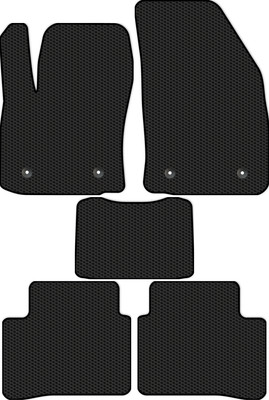 Комплект ковриков для авто Alicosta 1491_1 для Geely Tugella FY11 I SUV/HPBA4 2019-н.в. (EVA соты, черный)