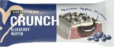 Набор протеиновых батончиков BootyBar Crunch Черничный маффин (16x60г)
