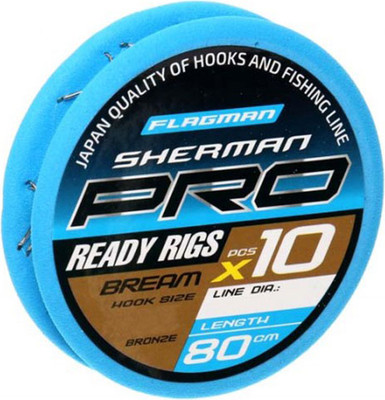 Набор поводков рыболовных Flagman Fishing Sherman Pro Bream Ready Rigs / SHPBR-12