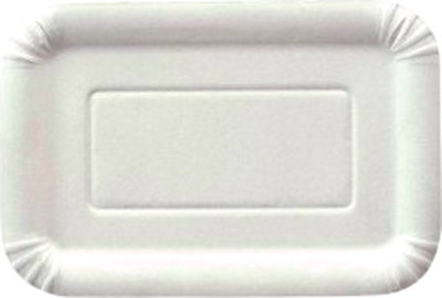 Набор одноразовых тарелок Паксервис Мелованный картон 130x200мм / 285641 (150шт, белый)