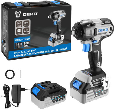 Аккумуляторный гайковерт Deko ZKIS / 083-1087