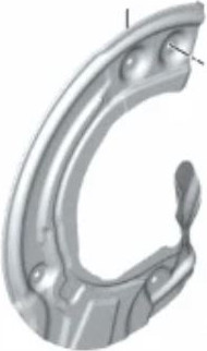 Защита тормозного диска BMW 34106861797