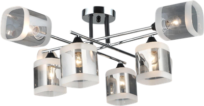 Потолочный светильник Mirastyle SX-N-2185/8 BK+CH
