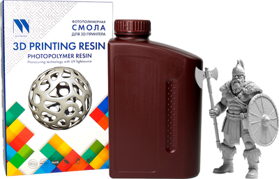Фотополимерная смола для 3D-принтера NV Print NV-3D-HIGH-TEMP-RESIN-GREY (1кг, серый)