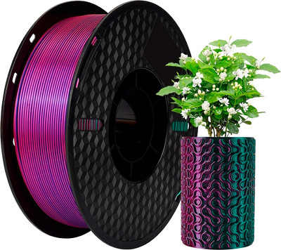 Пластик для 3D-печати Kingroon PLA Tri Color Silk 1.75мм / NSC020 (1кг, Red/Green/Blue)