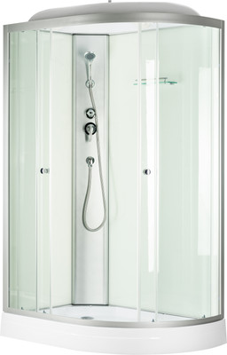 Душевая кабина Saniteco BST-120WL (120x80, белый/прозрачное стекло)