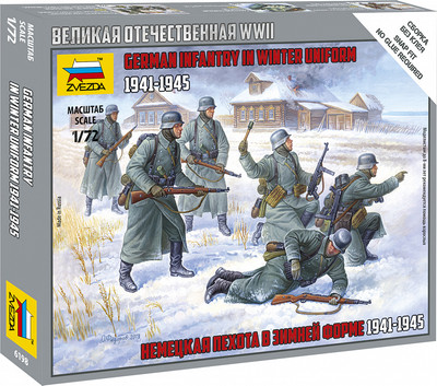 Сборная модель Звезда Немецкая пехота 1939-1942гг (зима) / 6198