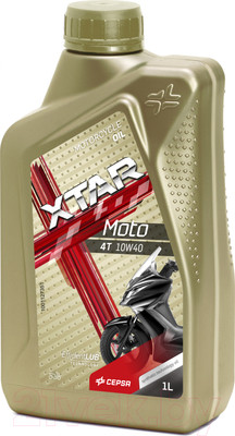 Моторное масло Cepsa Xtar Moto 4T 10W40 / 514264191 (1л)