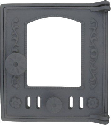 Дверца печная Балезинский ЛМЗ ДТ-4 (под стекло, 270x295мм)