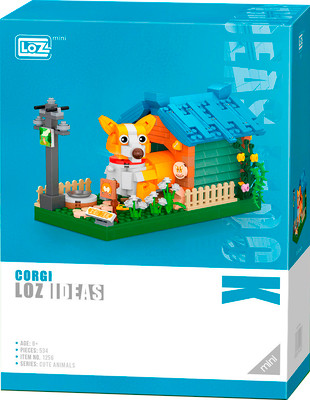 Микроконструктор LOZ Корги в домике / 1256_MK