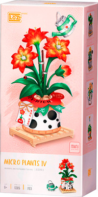 Микроконструктор LOZ Красный цветок в горшке / 1285_MK