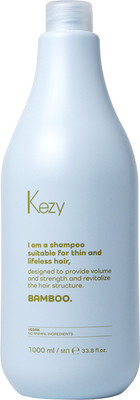 Шампунь для волос Kezy I am Bamboo для объема и укрепления тонких волос (1л)