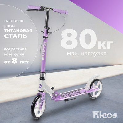 Самокат городской Ricos Shine JSCM6698 (фиолетовый)