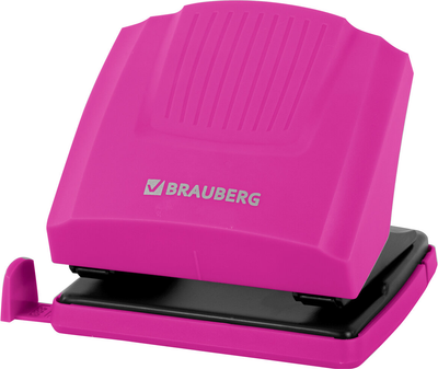 Дырокол Brauberg 272745 (маджента/черный)