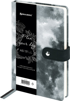 Ежедневник Brauberg 116235 (160л, черный)