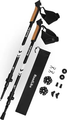 Палка для скандинавской ходьбы RoadLike Protect / 432076 (белый)