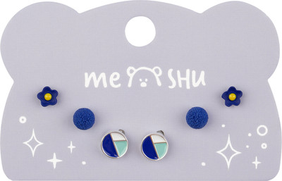 Комплект сережек Meshu MS_60716 (синий)