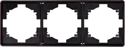Рамка для выключателей и розеток Kranz Round KR-78-0753-3 (оникс)