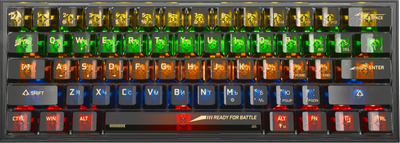 Клавиатура Redragon Fizz RGB / 71737 (прозрачный/черный)