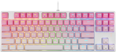 Клавиатура Redragon Cass RGB / 71878 (розовый/белый)