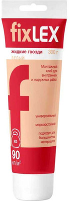 Клей Bostik FixLEX Монтажный (300г, белый)