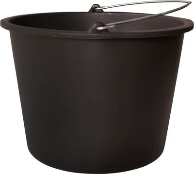 Ведро строительное Toolberg Мерное 12л (черный)