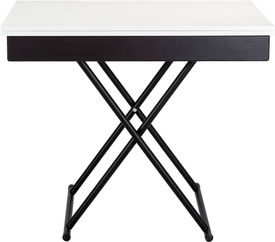 Стол-трансформер Мебелик Лерон (белый/черный)