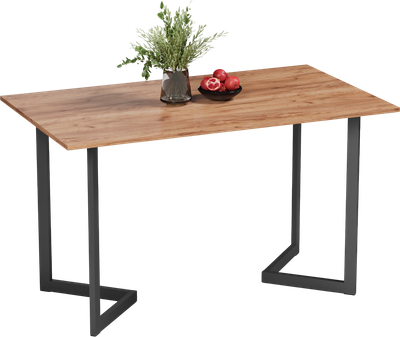 Обеденный стол Soma Miata 120x66 (дуб золотой крафт/черный)