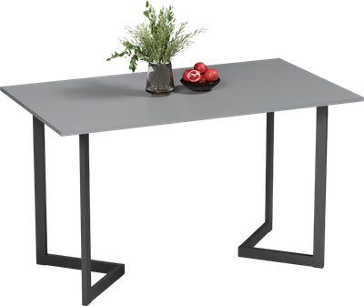 Обеденный стол Soma Miata 120x66 (серый/черный)